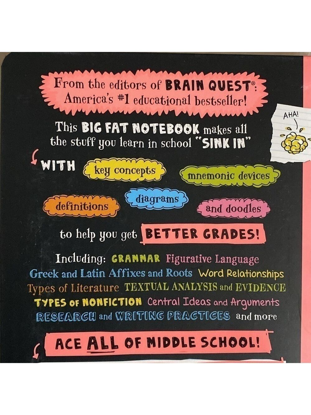 Everything you need to ace English language arts in one big fat notebook book - Picture 3 of 7